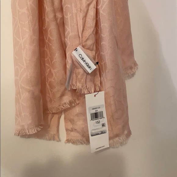 Scarf- Long, Light Pink, CK Scarf - Picture 4 of 7